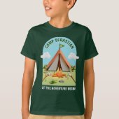 T-shirt Green Outdoors Adventure Camping Fête d'anniversai (Devant)