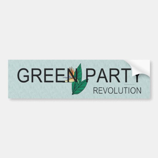 T-SHIRT Green Party Bumpersticker (Voorkant)