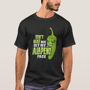 T-shirt green pepper design for a chili