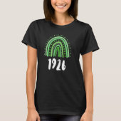 T-shirt Green Rainbow Année De Naissance 1926 Anniversaire (Devant)