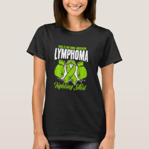 T-shirt Green Ribbon Support Lymphoma non Hodgkin Lutte