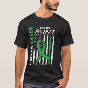 T-shirt Green Ribbon Tante Maladie rénale Amérique