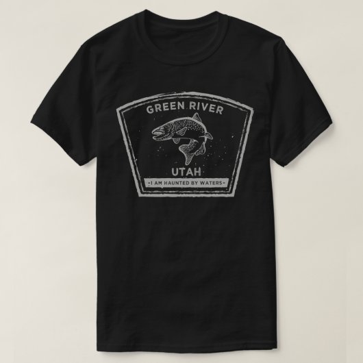 T-shirt Green River Utah Fly Fishing (Design devant)