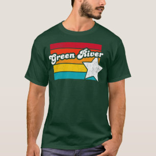 T-shirt Green River Wyoming Vintage Souvenir désorganisé 2