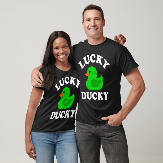 T-shirt Green Rubber Duck Lucky Ducky Quack St Patricks D (Unisexe)
