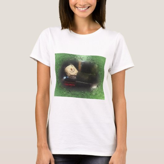 T-shirt Green S'mores de neige (Devant)