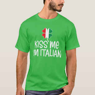 T-shirt Green St Patrick's Day Amusant Italien Nove humori