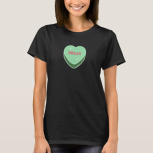 T-shirt Green Sweet Bruja Coeur Valentines Jour Spa latin