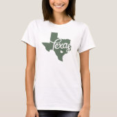 T-shirt Green Texas Heart (Devant)