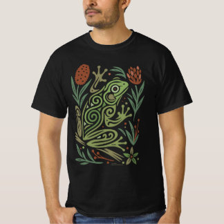 T-shirt Green Tree Frog Australian Wildlife Tattoo Art