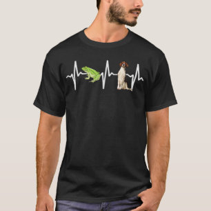 T-shirt Green Tree Frog Irish Red White Setter Heartbeat D