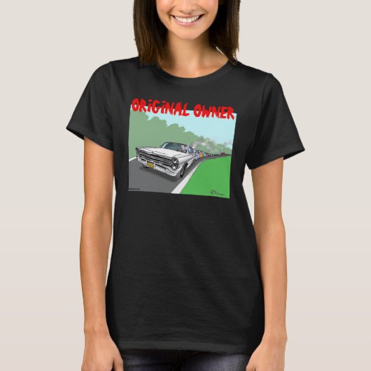 T-shirt Green Weenii "Propriétaire Originale" Chemise Femm (Devant)