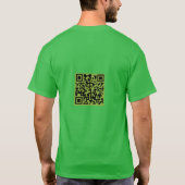 T-shirt GREEN Whimsics Witchy Basic-T avec code QR (Dos)