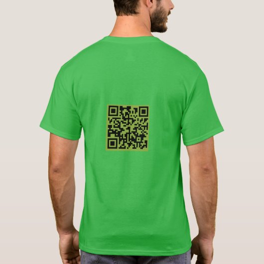 T-shirt GREEN Whimsics Witchy Basic-T avec code QR (Dos)
