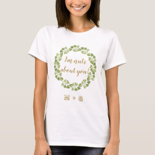T-shirt Green Wreath Hearts Drôle Citation de la Saint-Val