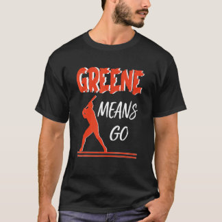 T-shirt Greene veut dire Go Hockey Fans