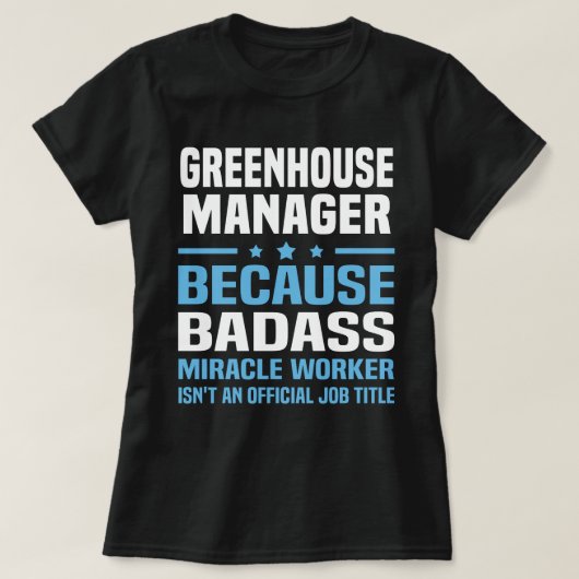 T-shirt Greenhouse Manager (Design devant)
