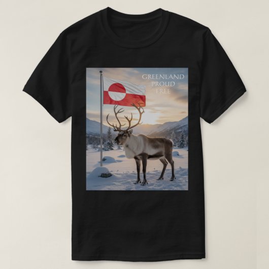 T-shirt GREENLAND Proud and Free (Design devant)