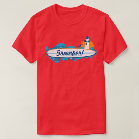 T-shirt Greenport Long Island 1 (Design devant)