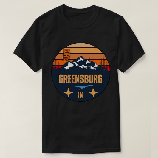 T-shirt Greensburg, Indiana (Design devant)