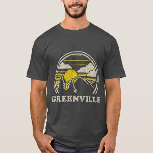 T-shirt Greenville Caroline du Sud SC Randonnée Vintage