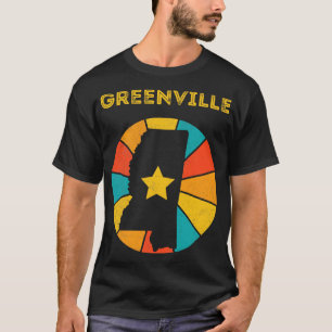 T-shirt Greenville Mississippi Souvenir Vintage en détress
