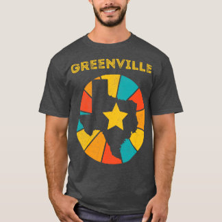 T-shirt Greenville Texas Vintage Souvenir déshabillé 1