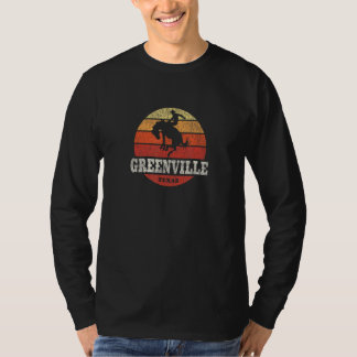 T-shirt Greenville TX Pays Vintage Western Retro
