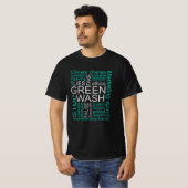 T-shirt Greenwash Fake Lies Deception (Devant entier)