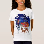 T-Shirt Greeting from the North Moose Village Kid's tee (Devant)