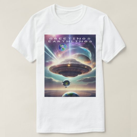 T-Shirt GREETINGS EATHLINGS (Design devant)