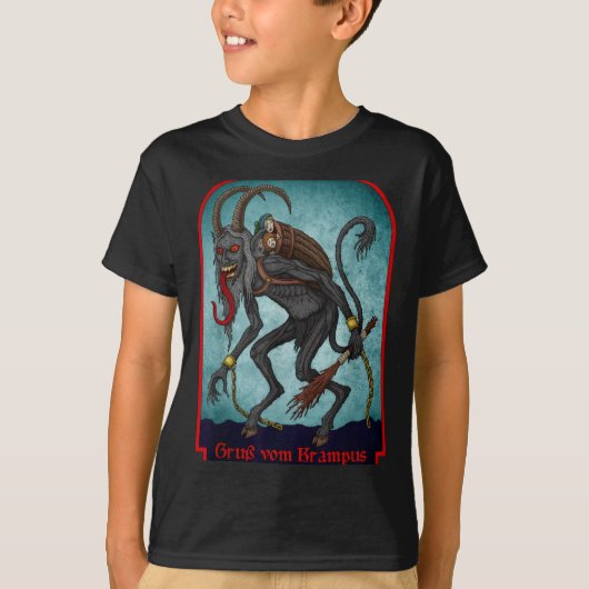 T-shirt Greetings From Ss Vom Krampus Christmas Festive Ho (Devant)