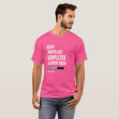 T-shirt Greffe cardiaque Mode de récupération terminée Réa (Devant entier)