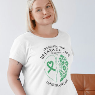 T-shirt Greffe du poumon Fleur Breath of Life Lumière pers