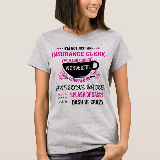 T-shirt Greffier D'Assurance Merveilleux Sassy (Devant)