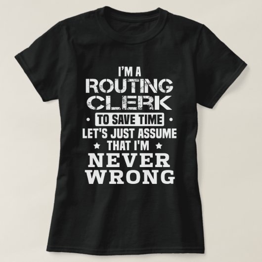 T-shirt Greffier de routage (Design devant)