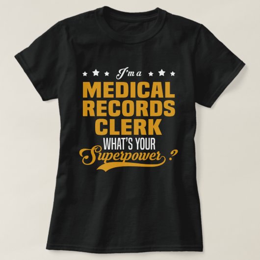 T-shirt Greffier Médicale (Design devant)