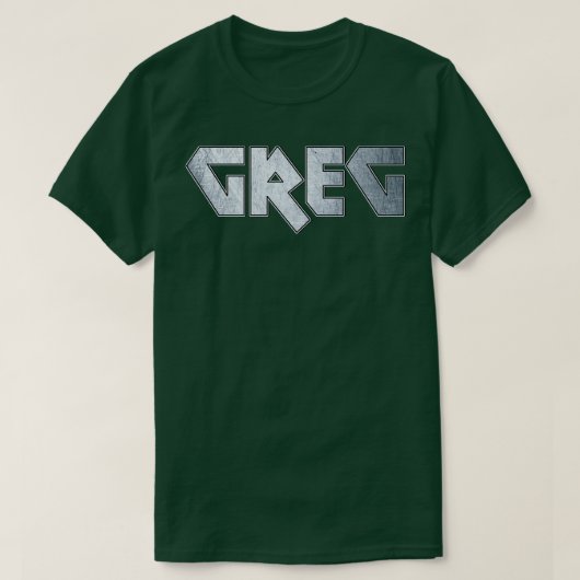 T-shirt Greg en métal lourd (Design devant)