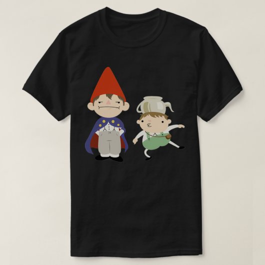 T-shirt Greg et Wirt au-dessus du mur du jardin (Design devant)