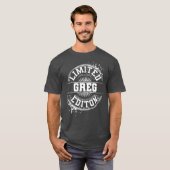 T-shirt GREG Limited Edition Funny Nom personnalisé (Devant entier)