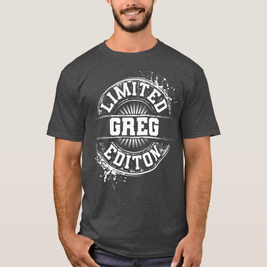 T-shirt GREG Limited Edition Funny Nom personnalisé (Devant)