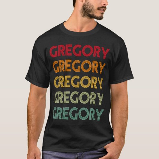T-shirt Gregory Retro Nom Humour Nom (Devant)