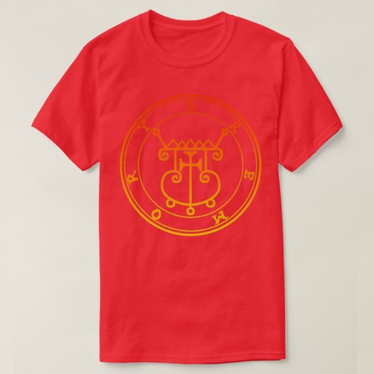 T-shirt Gremory Sigil Procures Aimer Orange (Design devant)