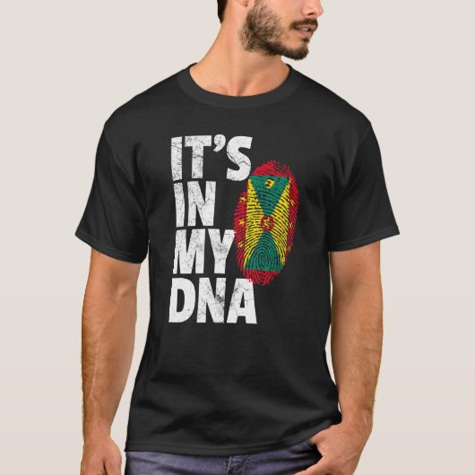 T-shirt Grenada Flag Pride Pays Accueil Nation Famille (Devant)