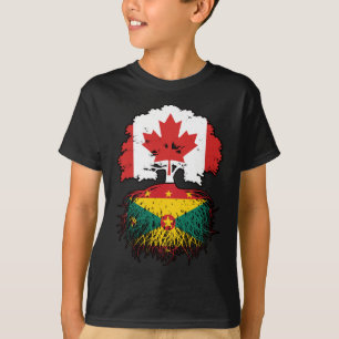 T-shirt Grenade Grenade Canada Drapeau des racines d'arbre