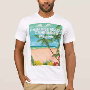 T-shirt Grenade paradis plage carriacou Travel Poster