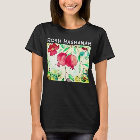 T-shirt Grenade Rosh Hashanah Fruit Shana Tova (Devant)