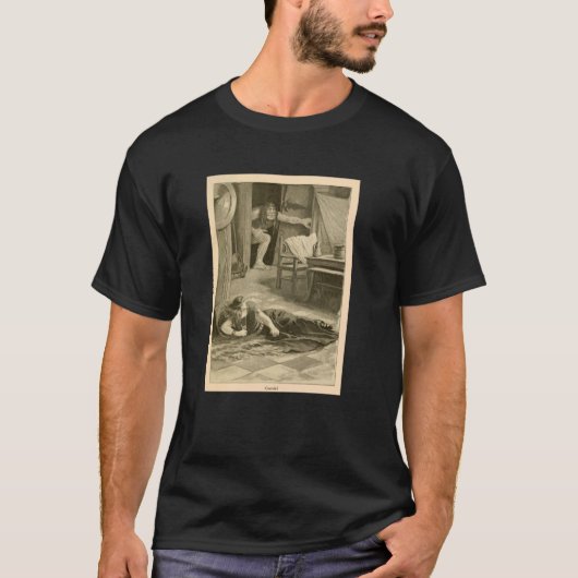 T-shirt Grendel Approaching Beowulf (1901) (Devant)