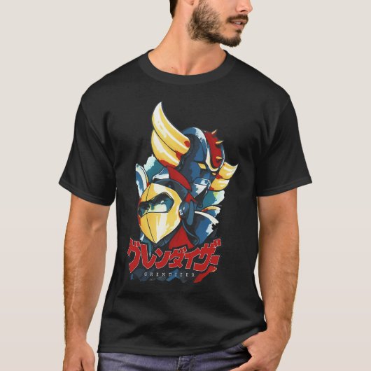 T-shirt Grendizer Et Duke Fleuris (Devant)