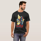 T-shirt Grendizer Et Duke Fleuris (Devant entier)